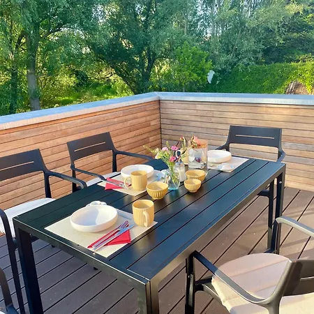 Deichkoje 12 - Deck 2 Mit Sauna Und Balkon Mit Eiderblick In Apartamento Tönning