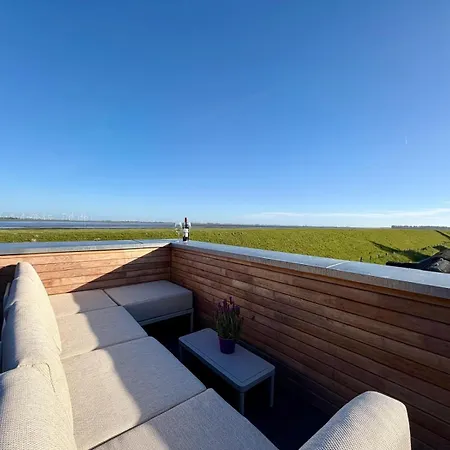 Deichkoje 12 - Deck 2 Mit Sauna Und Balkon Mit Eiderblick In Apartamento Tönning